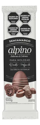 Chocolate Semiamargo para Moldear 500gr Alpino