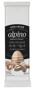 Chocolate con Leche para Moldear 500gr Alpino