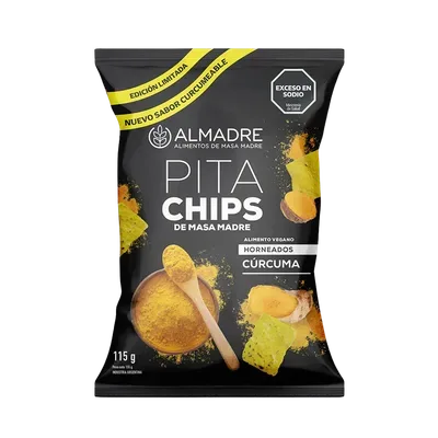 Chips de Pita sabor Cúrcuma x12u