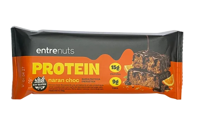 Barrita Protéica Naranja y Chocolate 45gr
