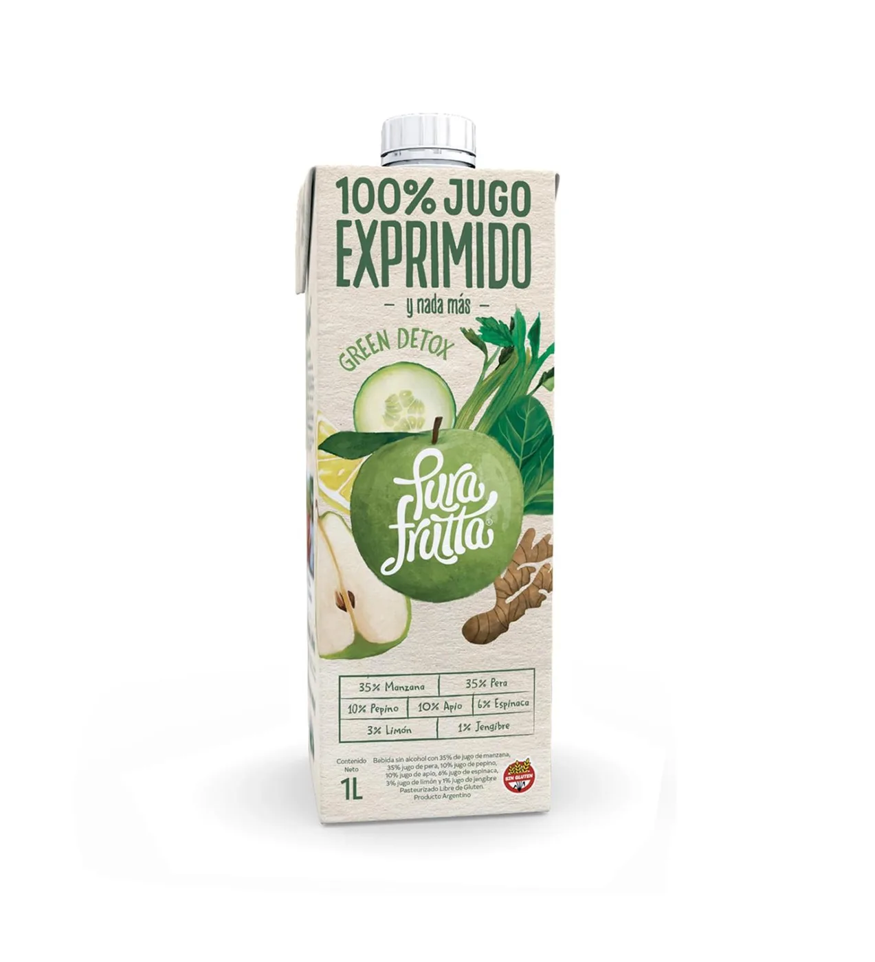 Jugo Green Detox 1Lt pack x8