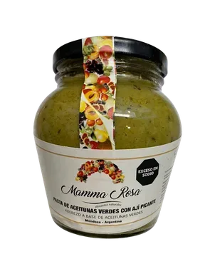 Pasta de Aceitunas Verdes c/Aji picante 320gr