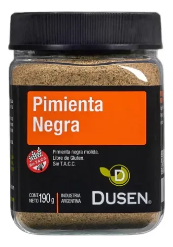 Pimienta negra molida 190g