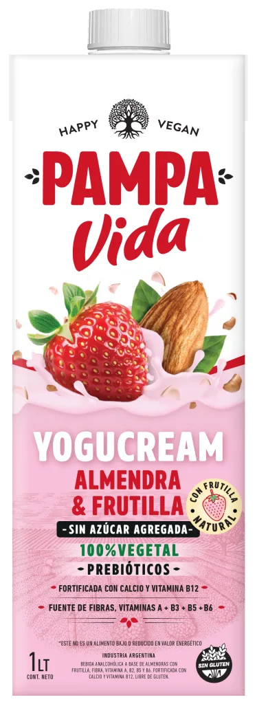 Yogucream Almendra y Frutilla 1Lt pack x8