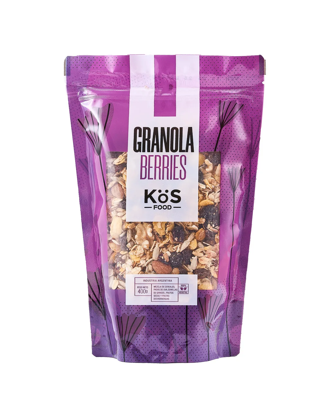 Granola Berries Violeta 1Kg Kos pack x7