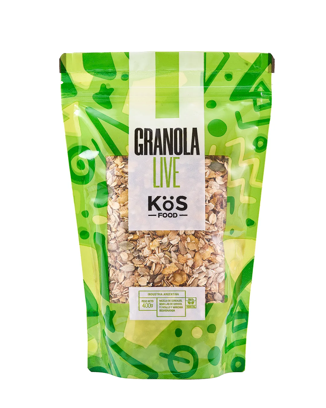 Granola Live Verde 1Kg Kos pack x7