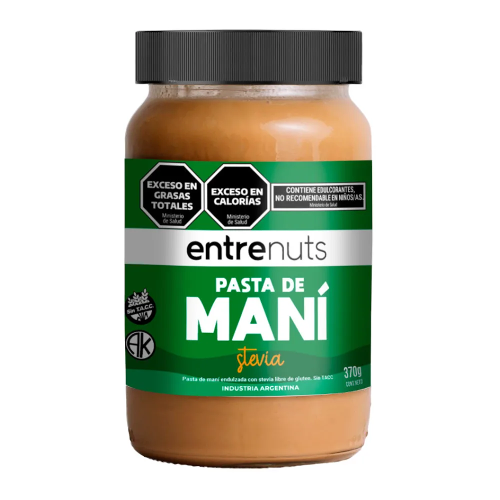 Pasta de Maní Stevia 370gr Entrenuts