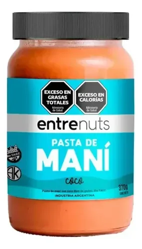 Pasta de Maní Coco 370gr Entrenuts