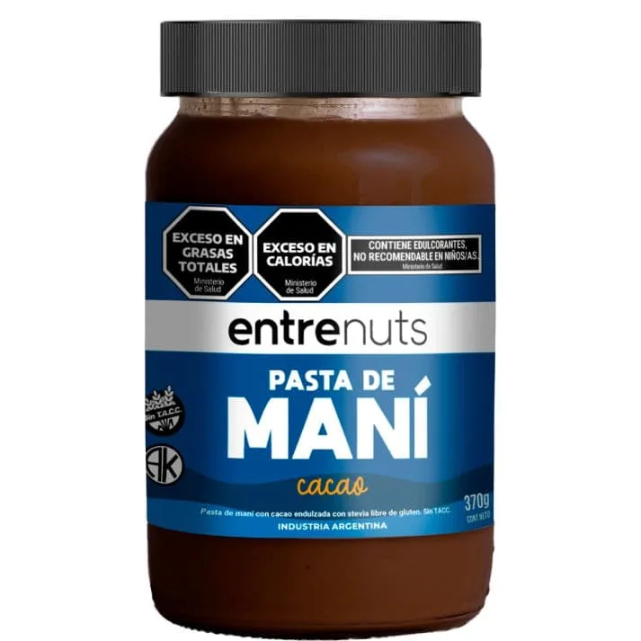 Pasta de Maní Cacao 370gr Entrenuts