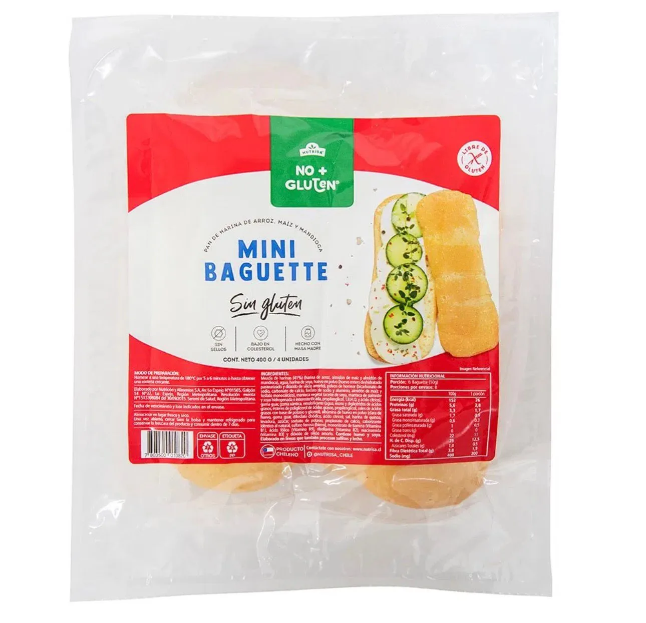 Minibaguette 400gr Nutrisa